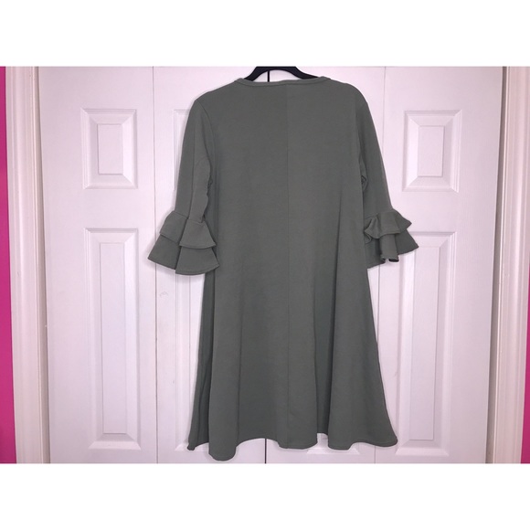 NWT Olive Green Boohoo dress - Picture 7 of 8
